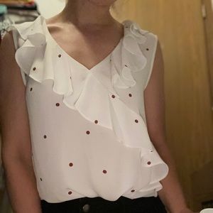 Loft dotted blouse 🌺